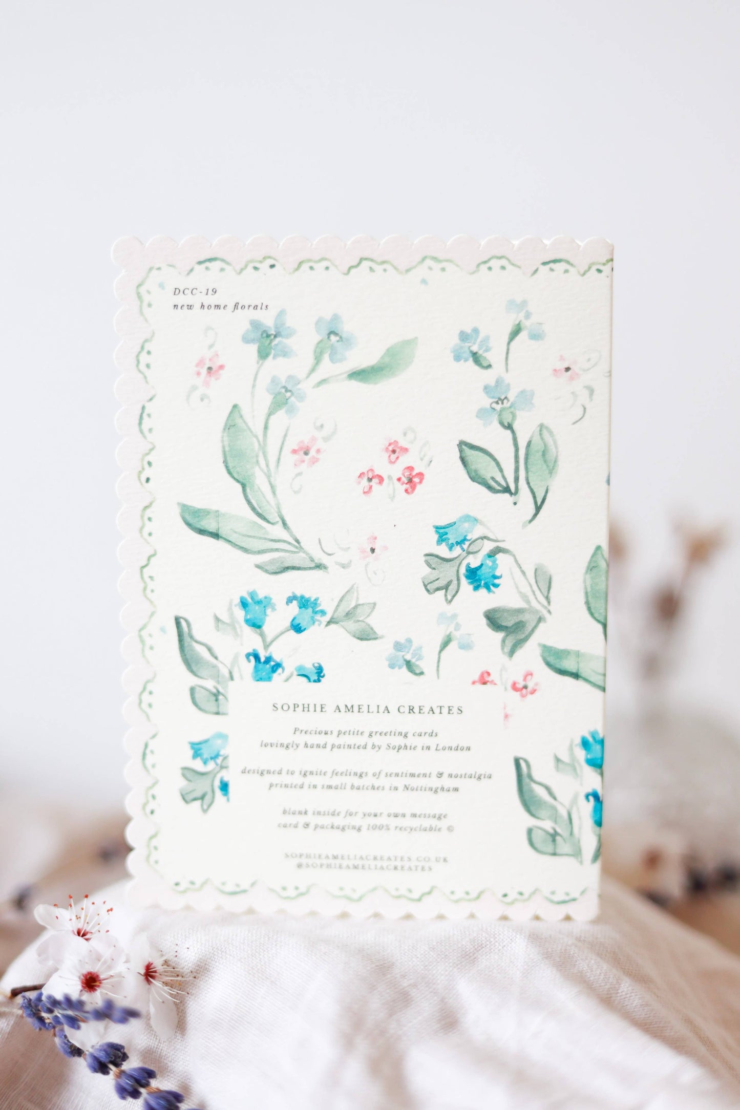 New Home Floral Card
