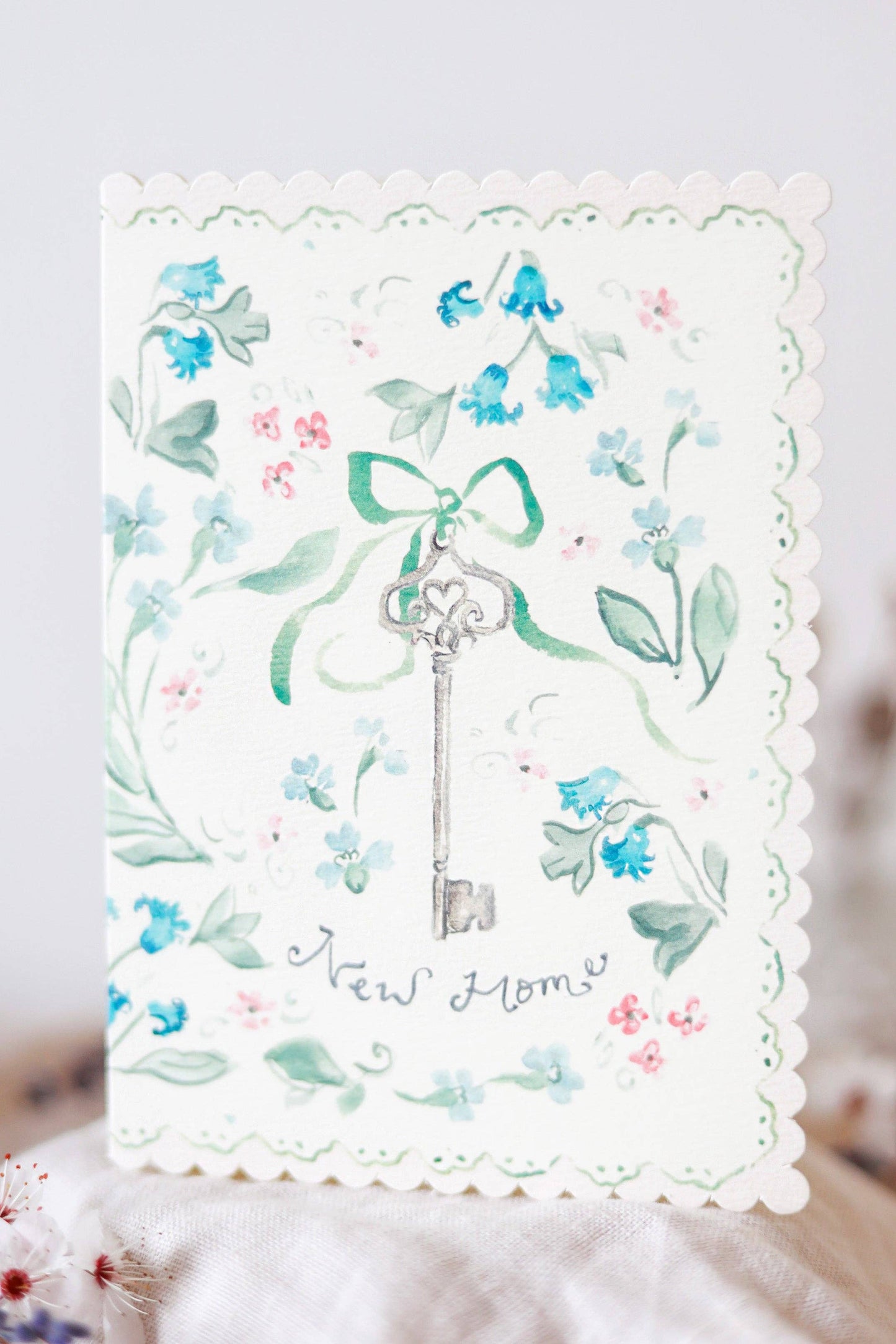 New Home Floral Card