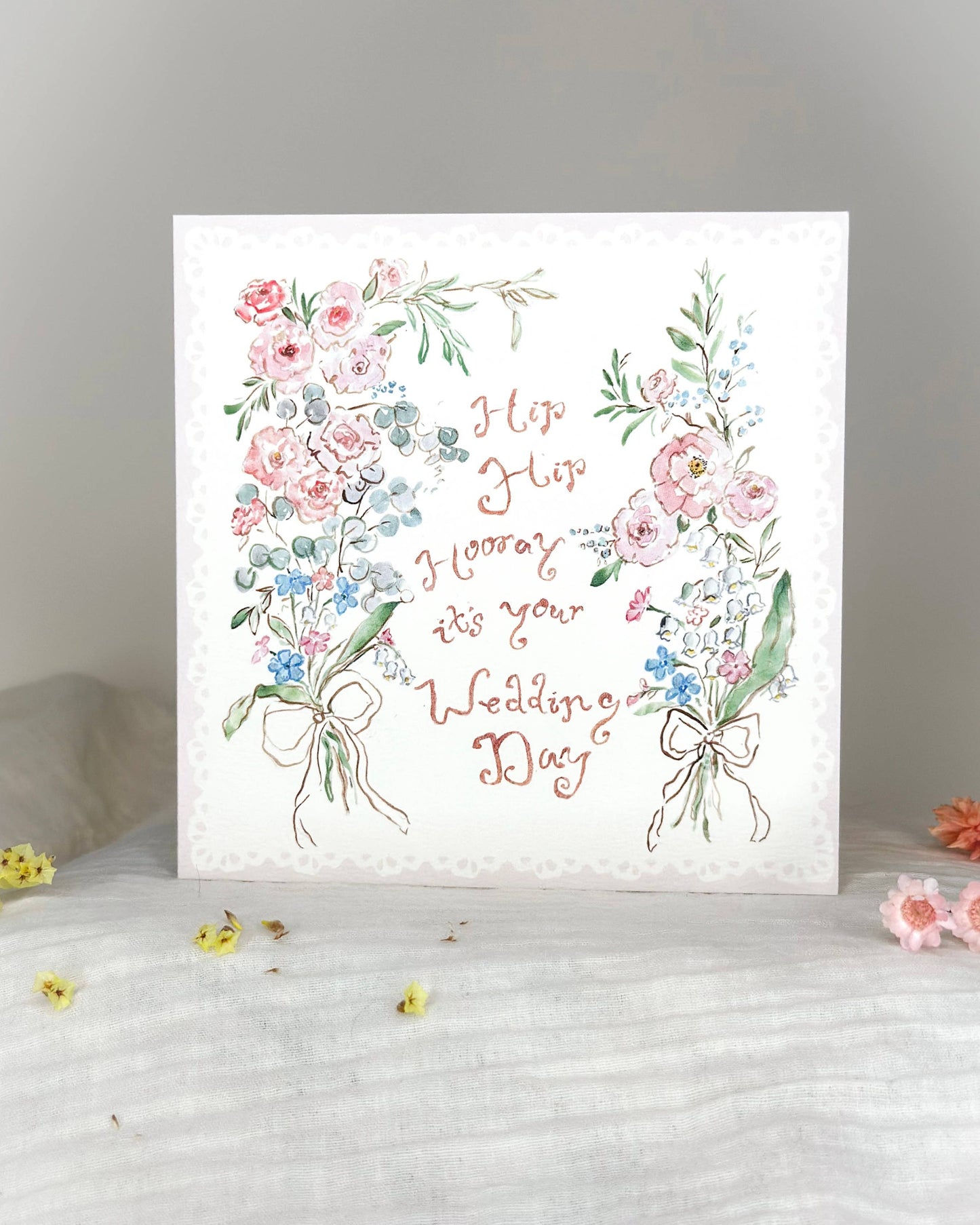 Hip hip hooray, Wedding Day card