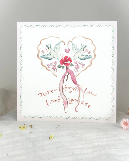 Never Forget How Loved You Are Card